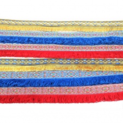 Polyester Metallic Tassel Webbing