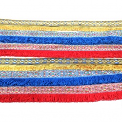 Polyester Metallic Tassel Webbing