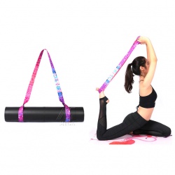 Personalized yoga mat carrier strap