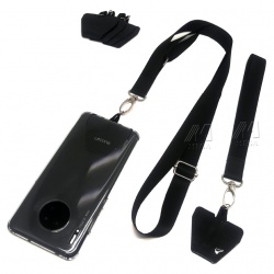 Nylon Blank Crossbody Phone Lanyard